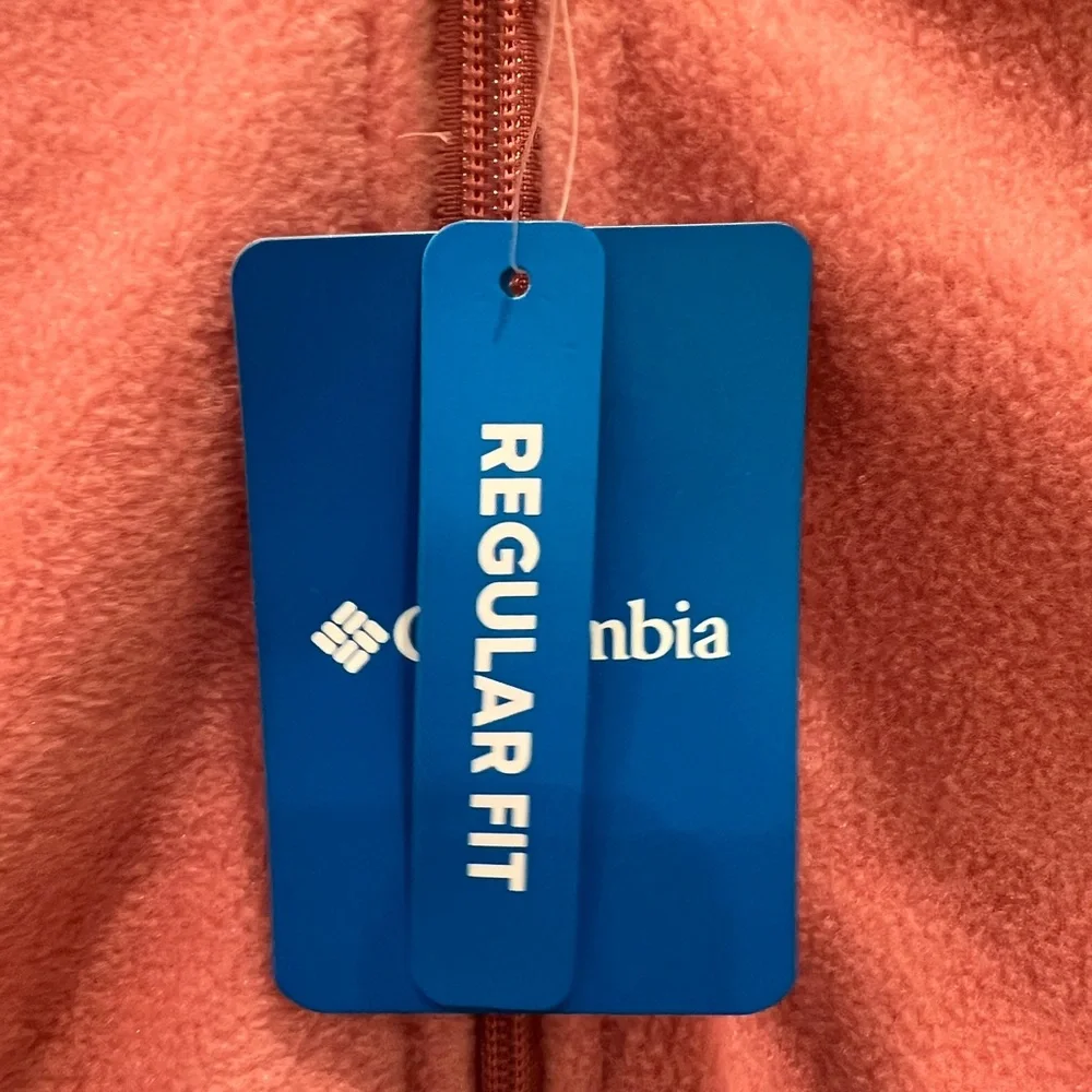 New! Columbia Pink Full-Zip Fleece! Cute and Cozy! - Picture 6 of 14
